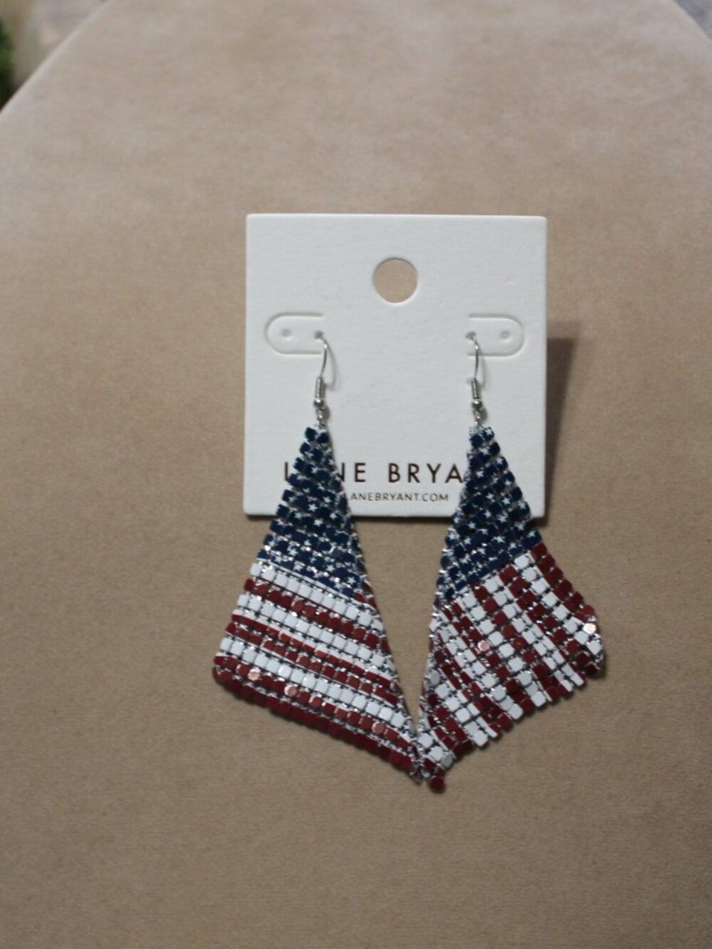 NWT Lane Brynat Flag dangle earrings. NICE! - Picture 6 of 7